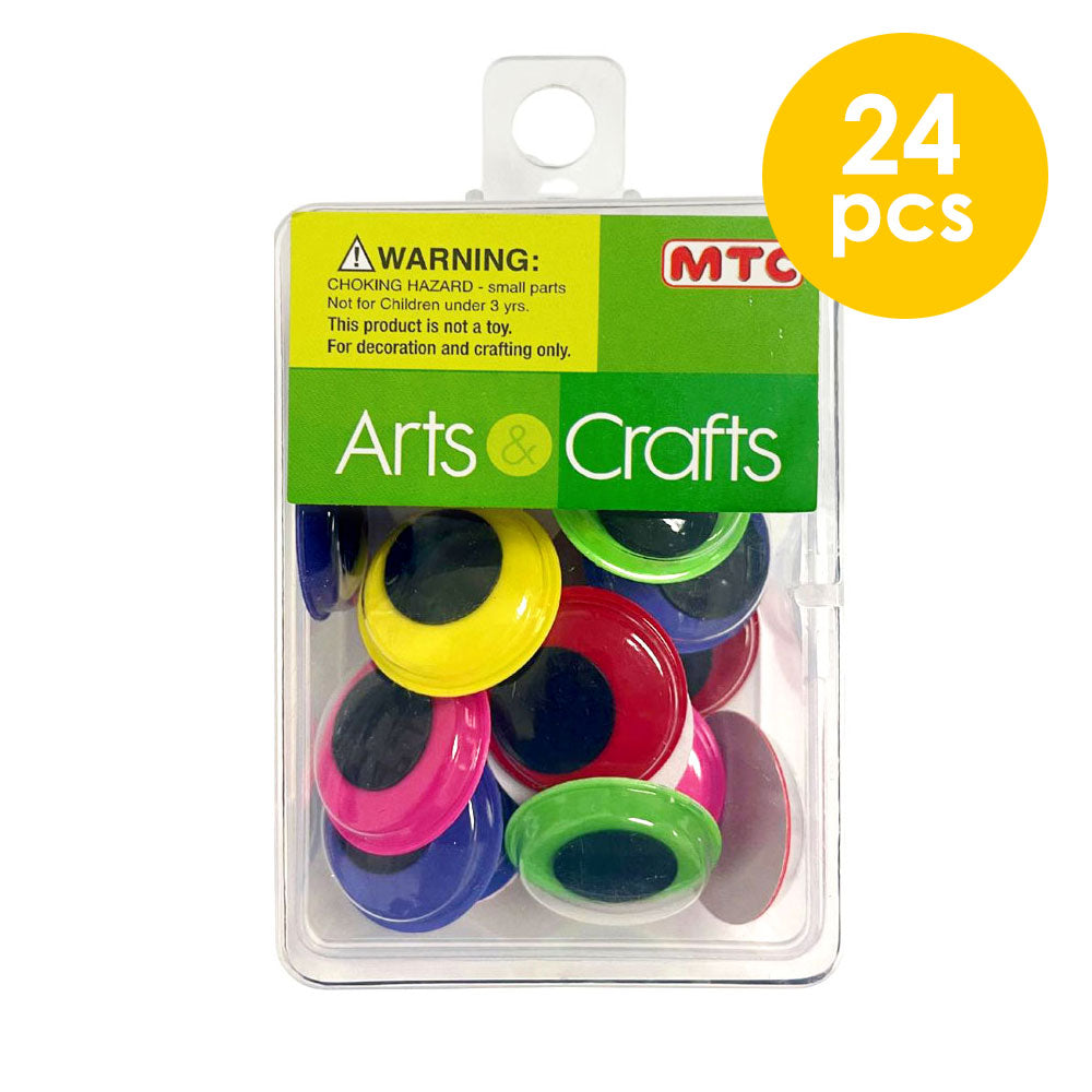 24 Pcs. 2 cm Self Adhesive Colorful Eyes (24 Packs)