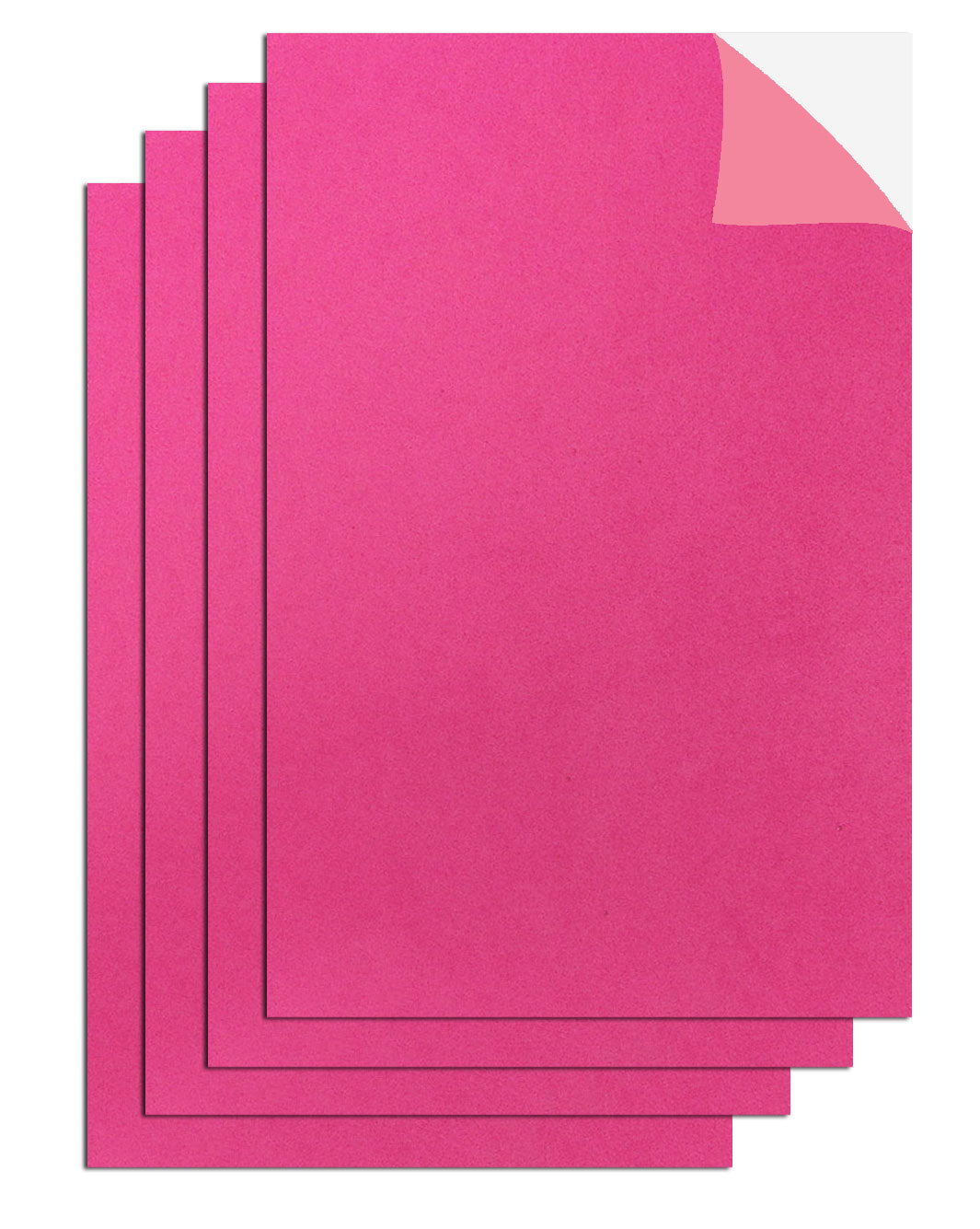 4 Pcs. 8"x12" Adhesive Eva Sheets - Magenta (24 Packs)