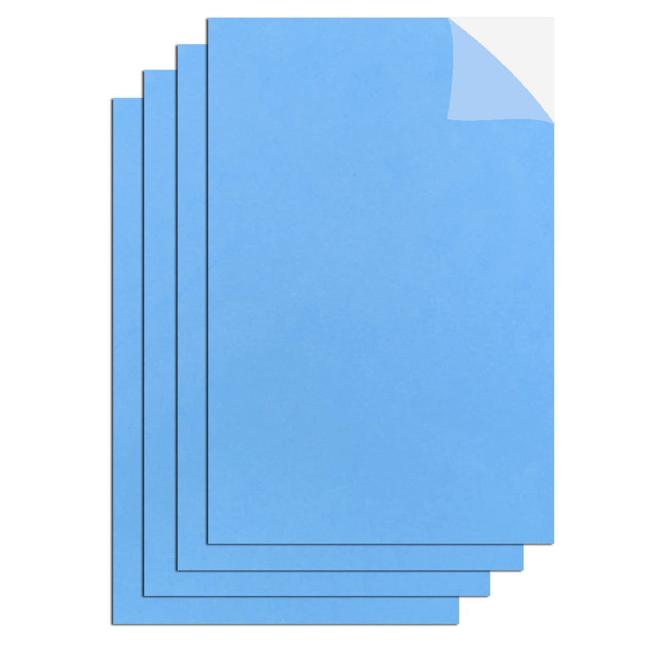 4 Pcs. 8"x12" Adhesive Eva Sheets - Blue (24 Packs)