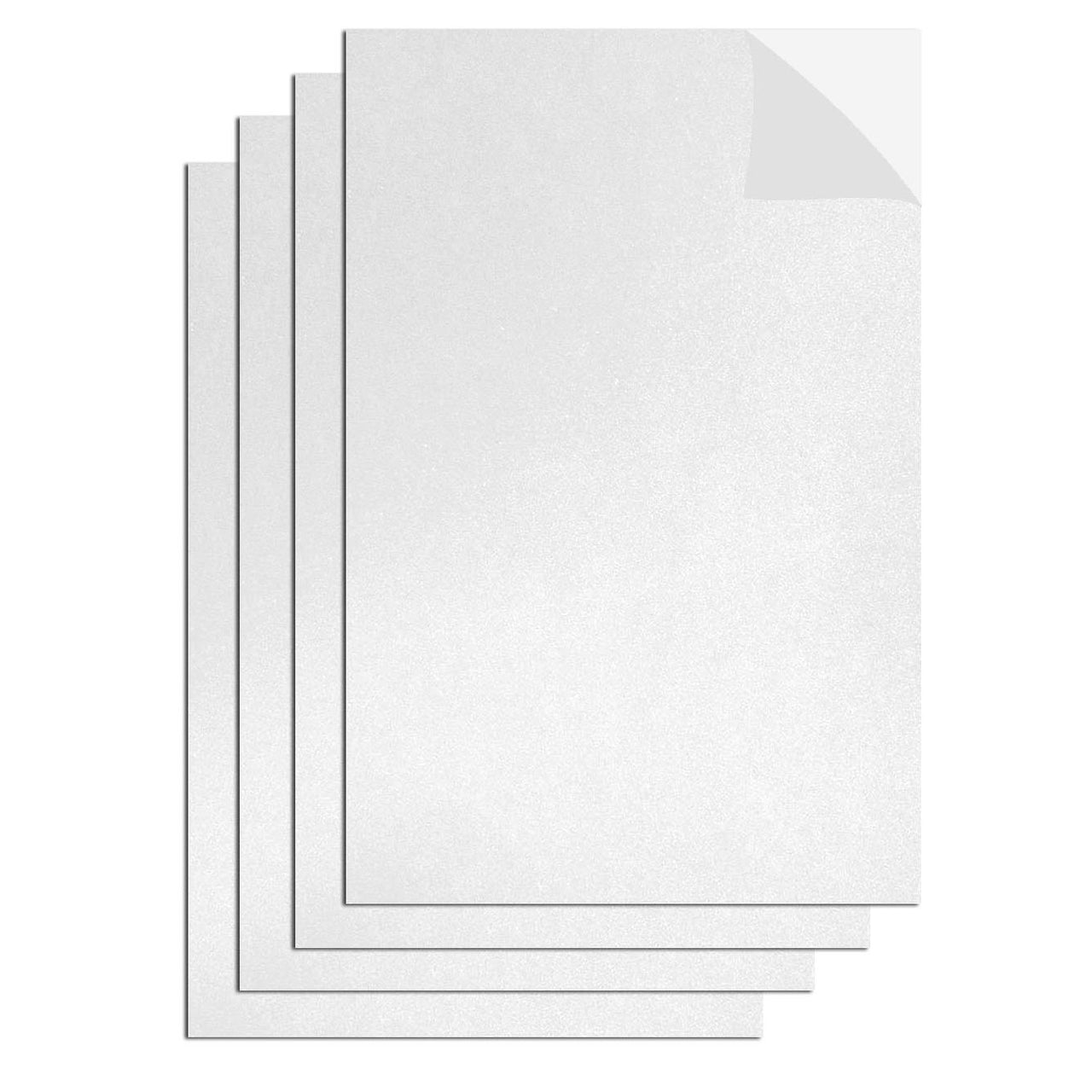 4 Pcs. 8"x12" Adhesive Eva Sheets - White (24 Packs)