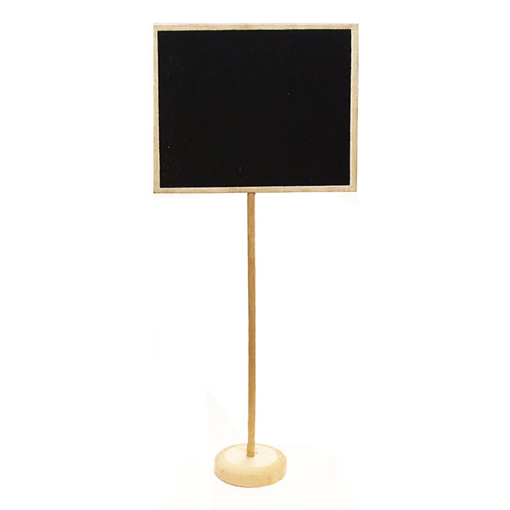 13" H Black Board With Stick (24 Packs)