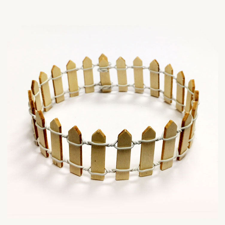 3x30 cm Natural Wood Fence (24 Packs)