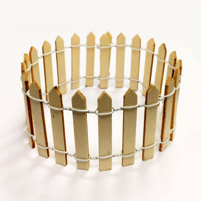 5x30 cm Natural Wood Fence (24 Packs)
