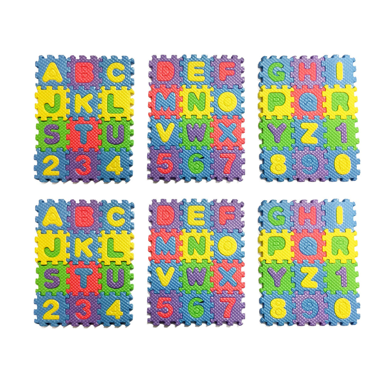 6 Sets Foam Puzzles - 4.5"x5.5" (24 Packs)