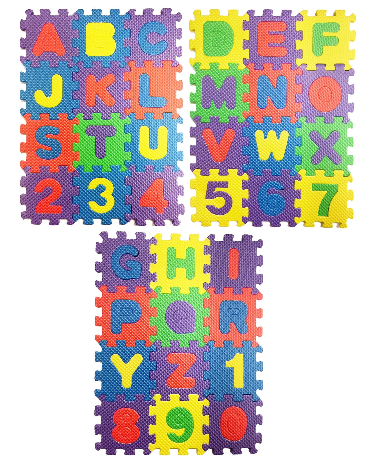 3 Sets Foam Puzzles - 7"x9.5" (24 Packs)