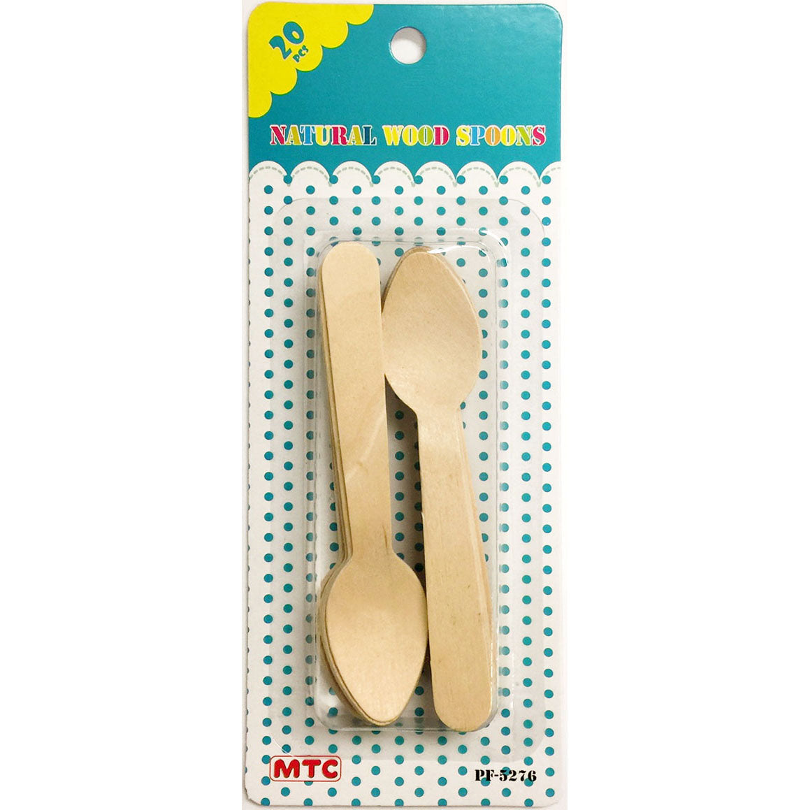 20 Pcs.  4.25" Small Wood Spoons (24 Packs)