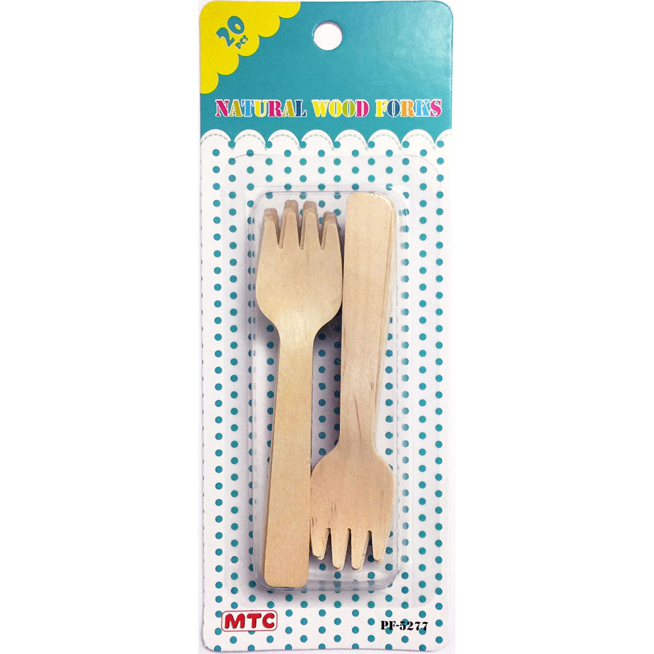 20 Pcs. 4.25" Small Wood Forks (24 Packs)