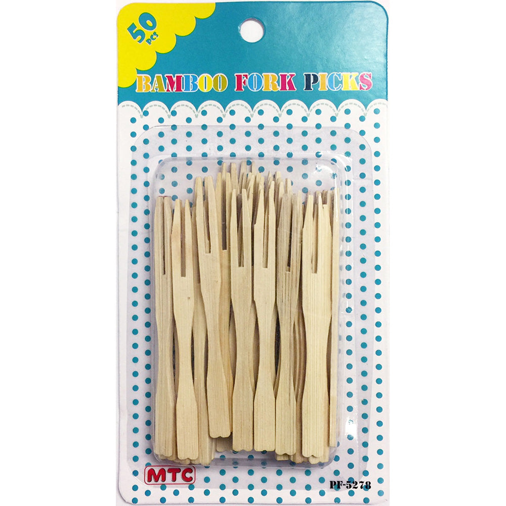 50 Pcs. Wood Fork Picks (24 Packs)