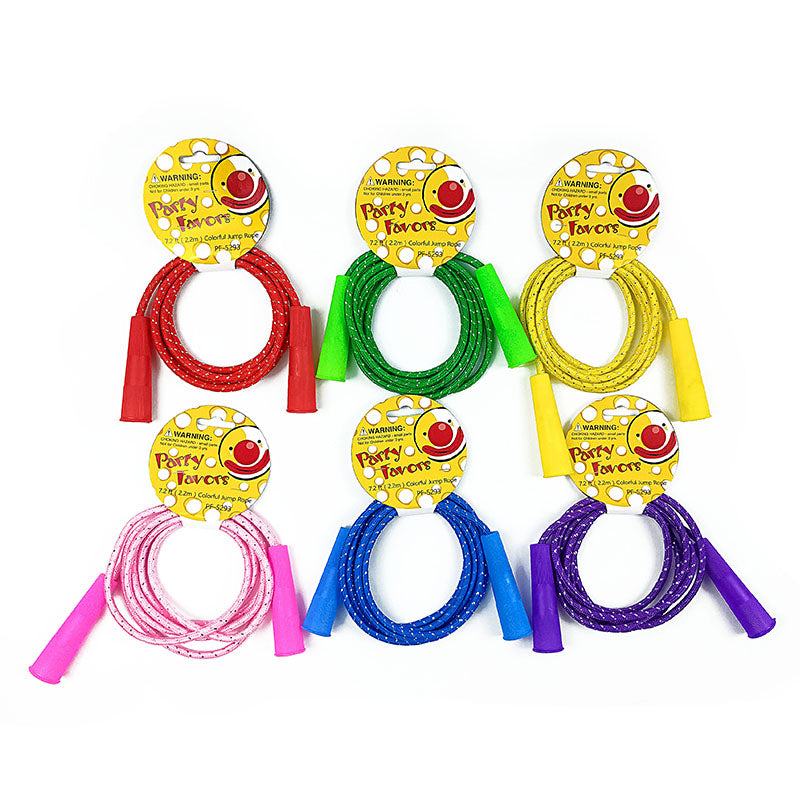 2.2m Colorful Jump Rope - Assorted (24 Packs)