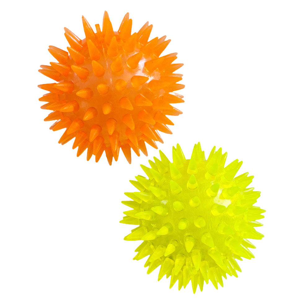 2 Pcs. 2.5” Bouncing Spike Ball  - Assorted (24 Packs)