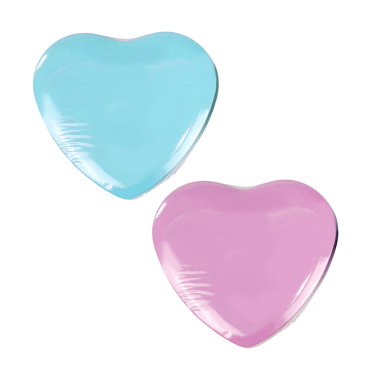 12x11x5 cm Heart Tin Box - Pink Blue (24 Packs)