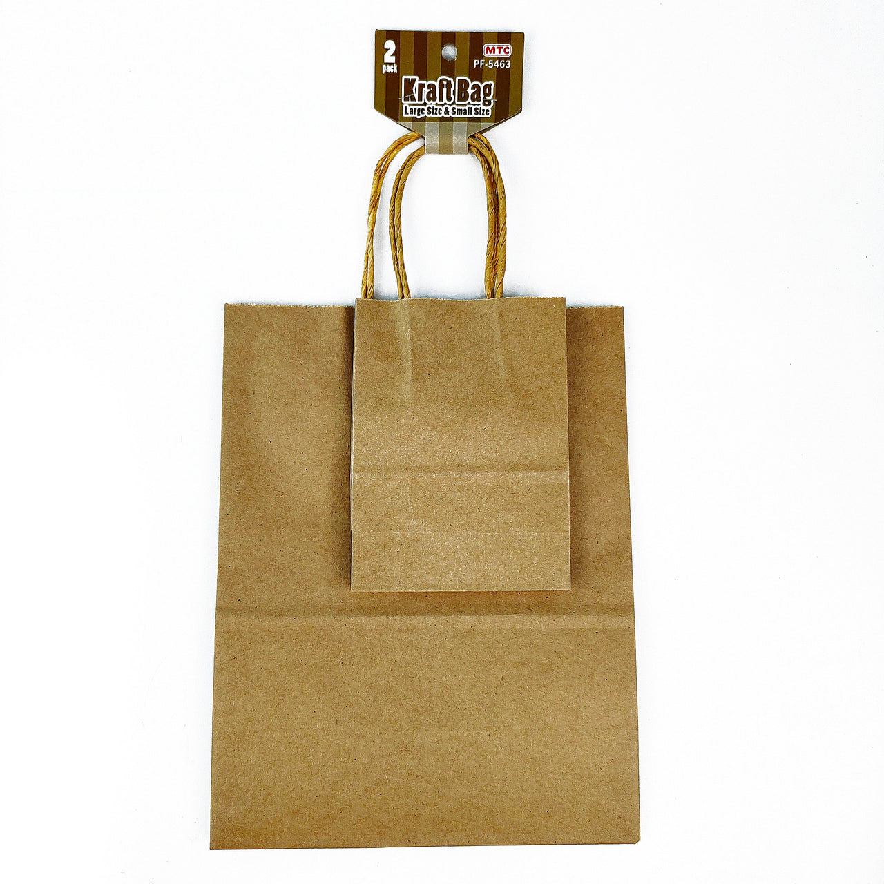 2 Pcs. Brown Kraft Bag - Assorted (24 Packs)