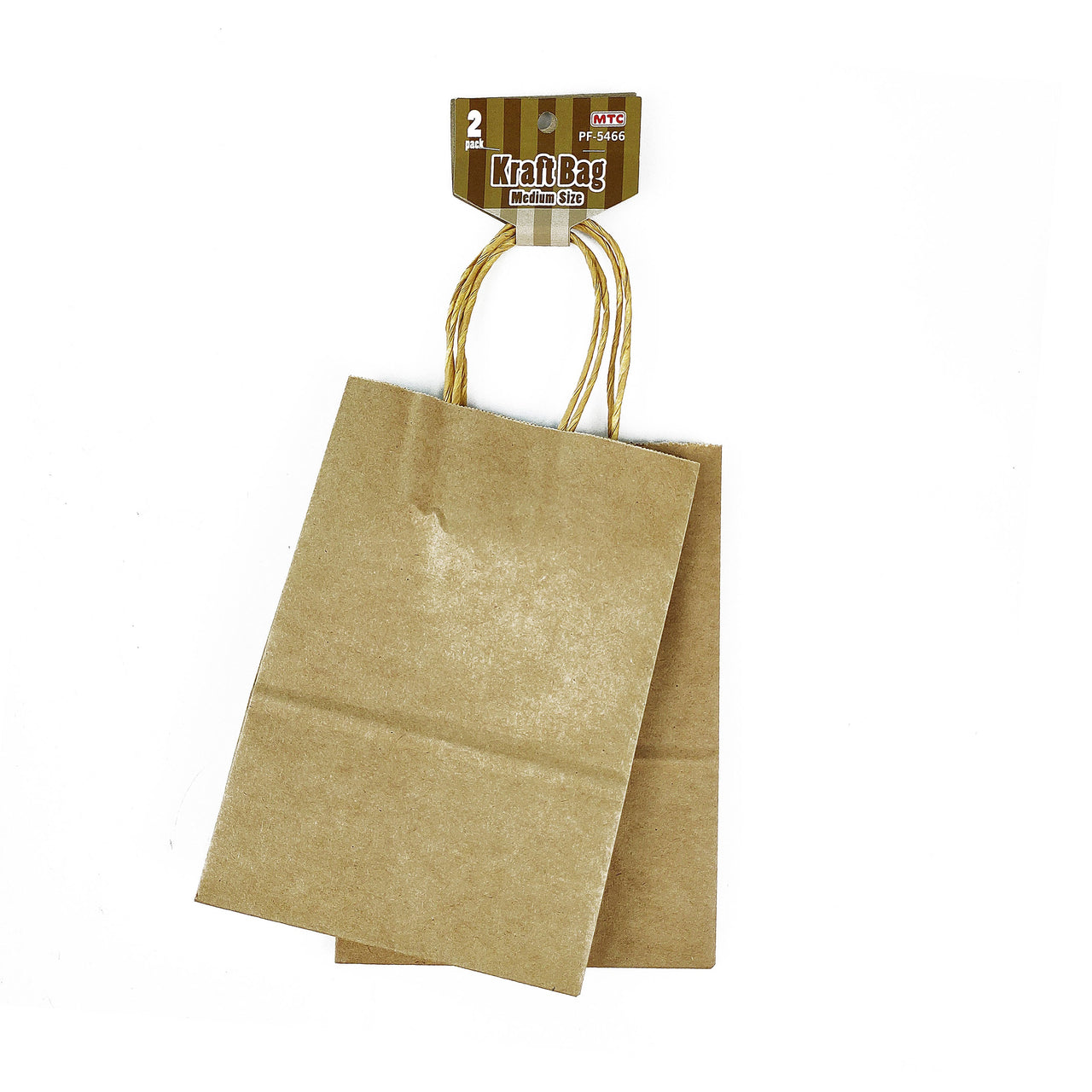 2 Pcs. Brown Kraft Bag - Medium (24 Packs)