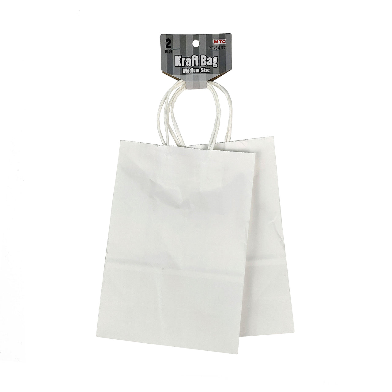 2 Pcs. White Kraft Bag - Medium (24 Packs)