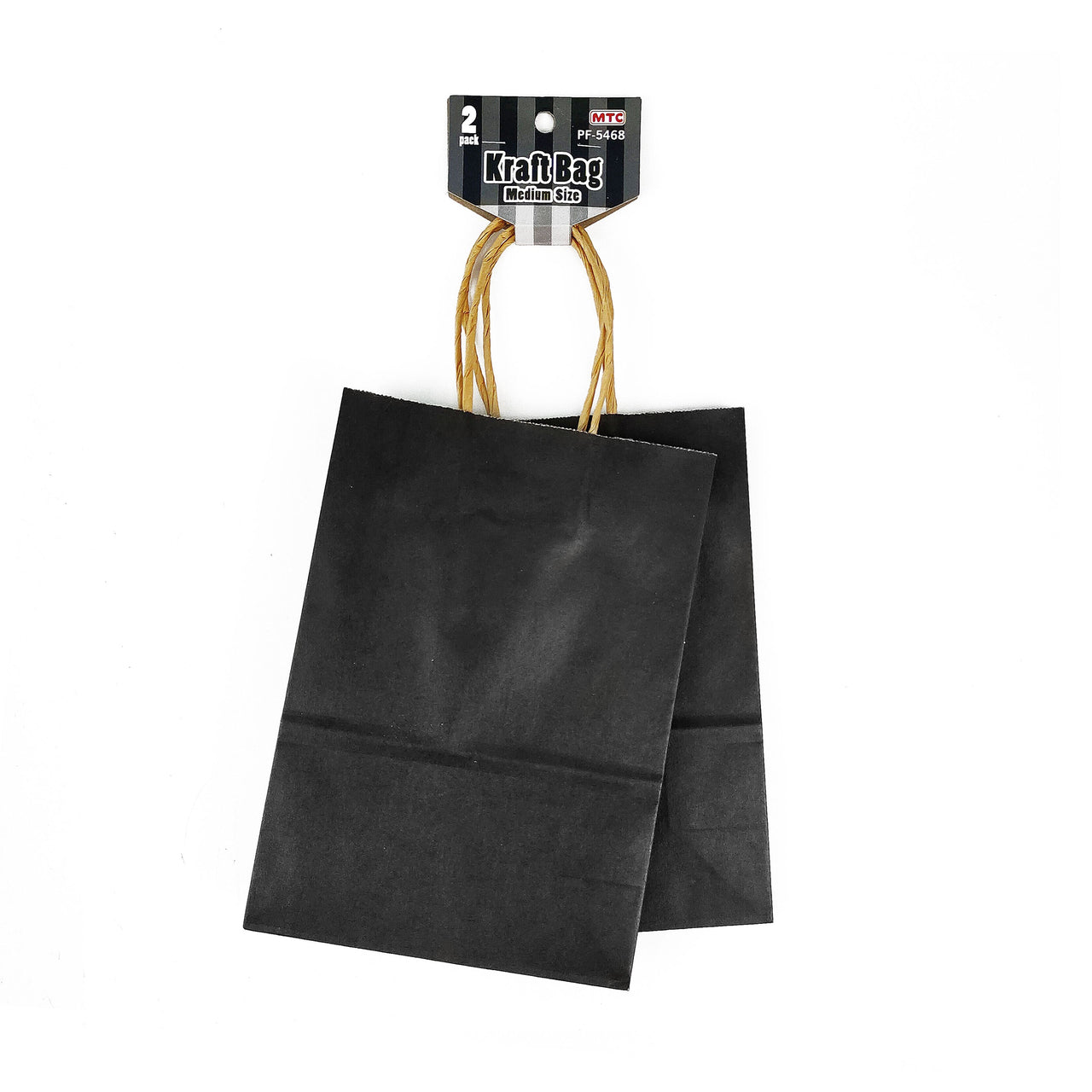 2 Pcs. Black Kraft Bag - Medium (24 Packs)