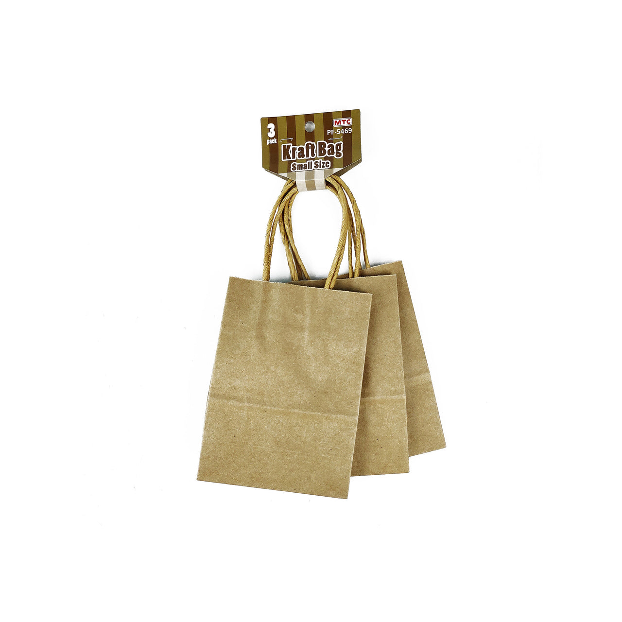 3 Pcs. Brown Kraft Bag - Small (24 Packs)