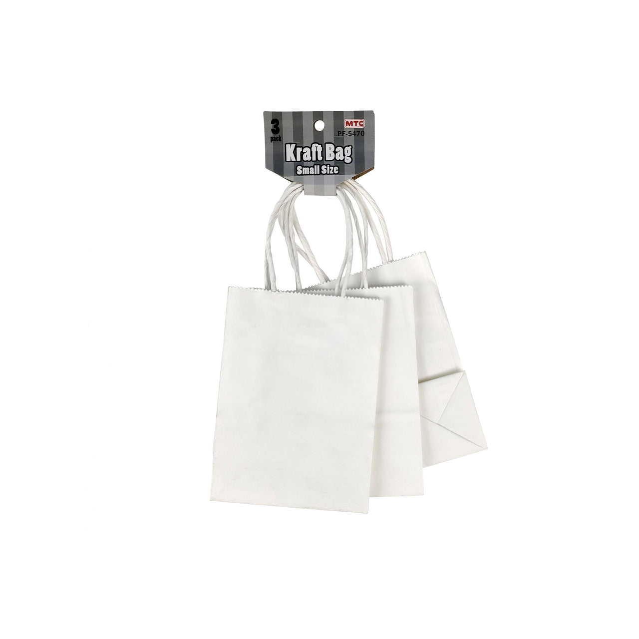 3 Pcs. White Kraft Bag - Small (24 Packs)