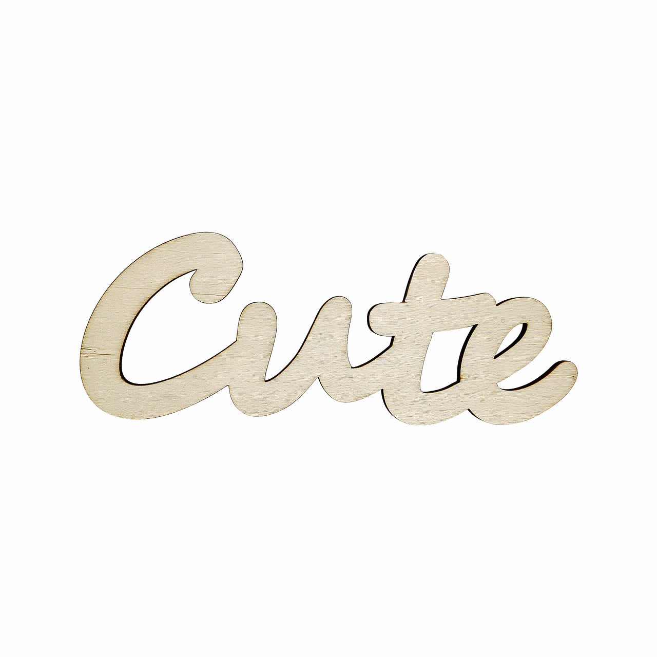 Wooden Word - Cute (24 Packs)