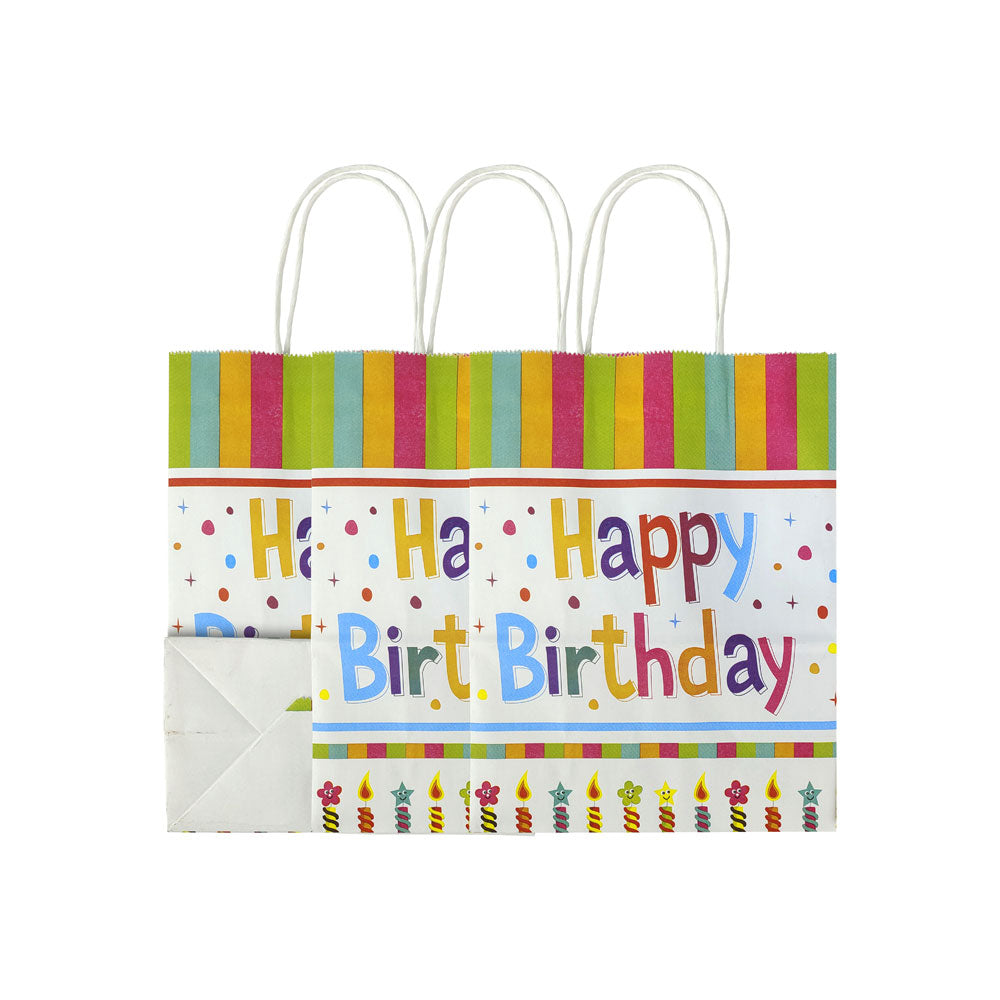 3 Pcs. Birthday Delight Kraft Bag - Small (24 Packs)