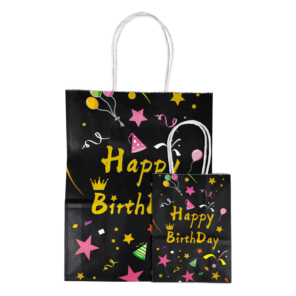 2 Pcs. Birthday Celebration Kraft Bag - Assorted (24 Packs)