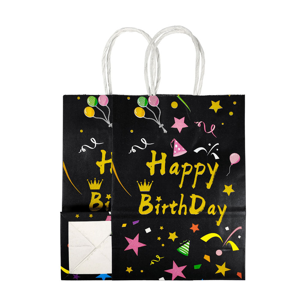 2 Pcs. Birthday Celebration Kraft Bag - Medium (24 Packs)