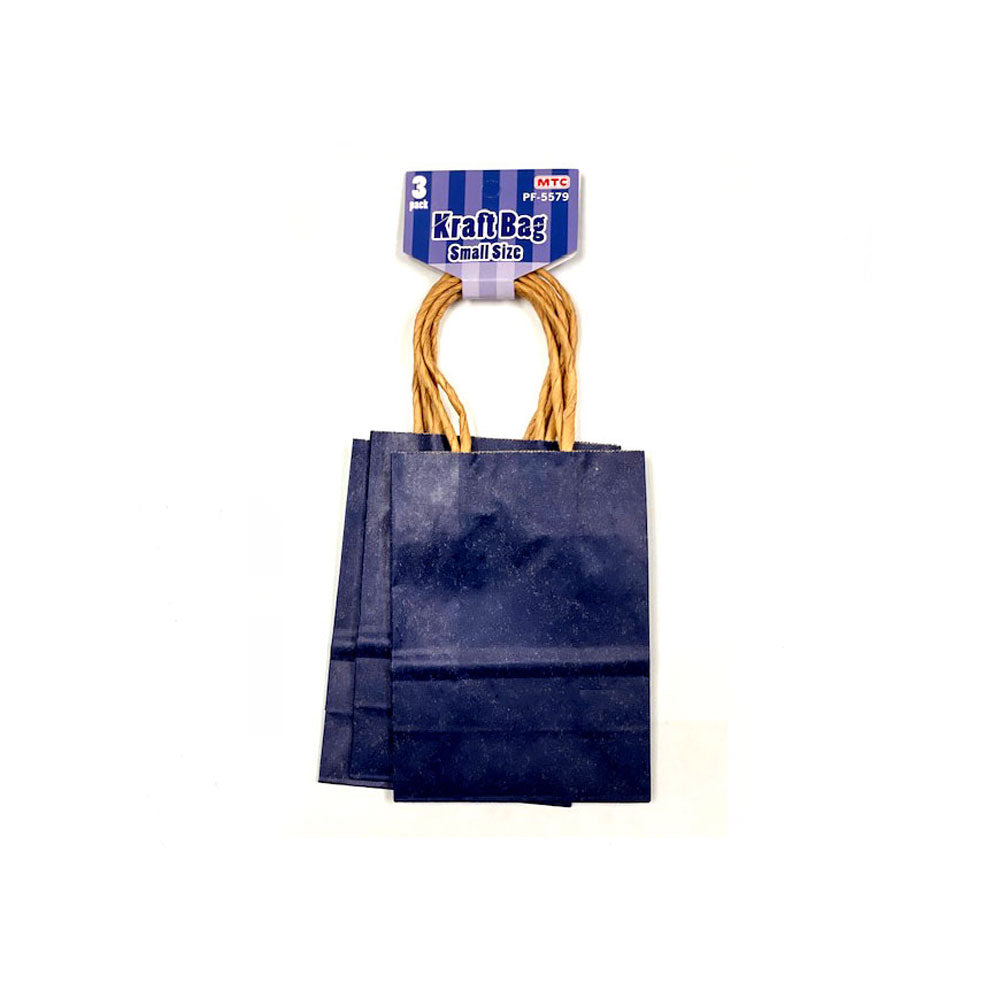 3 Pcs. Blue Kraft Bag - Small (24 Packs)
