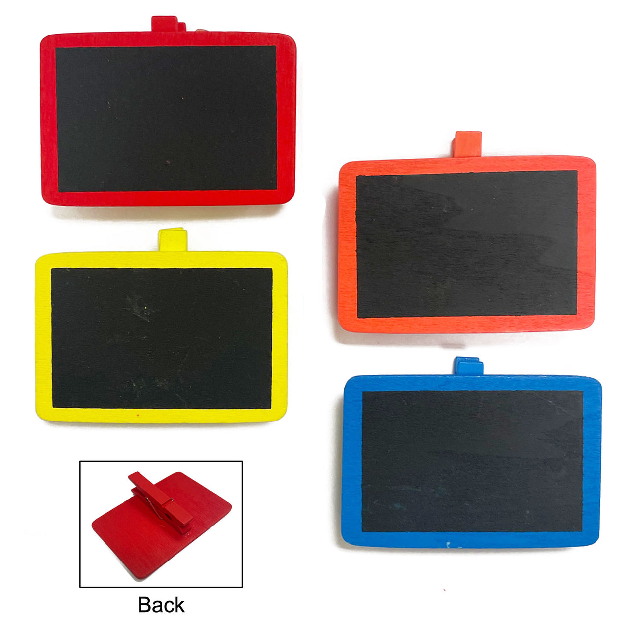 4 Pcs. Colored Blackboard With Clip (24 Packs)