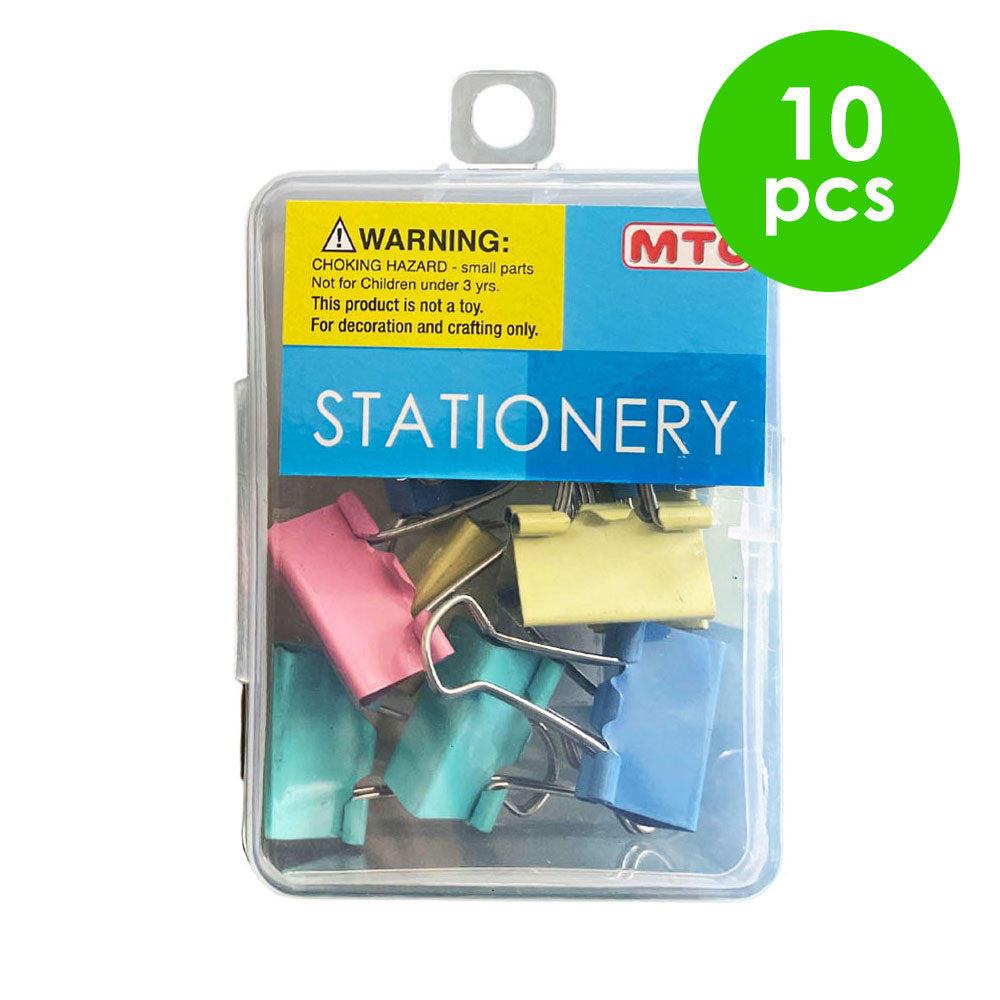 10 Pcs. 2.5 Cm Binder Clips - Assorted (24 Packs)