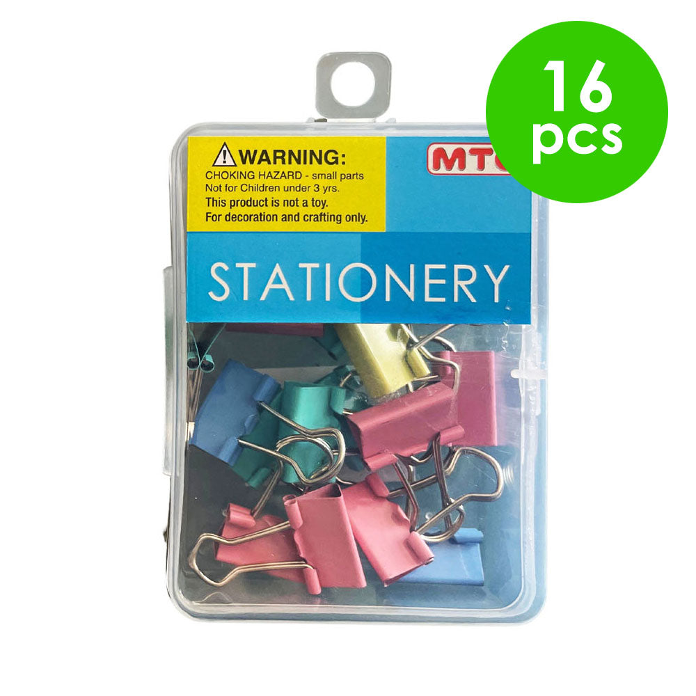 16 Pcs. 1.9 Cm Binder Clips - Assorted (24 Packs)