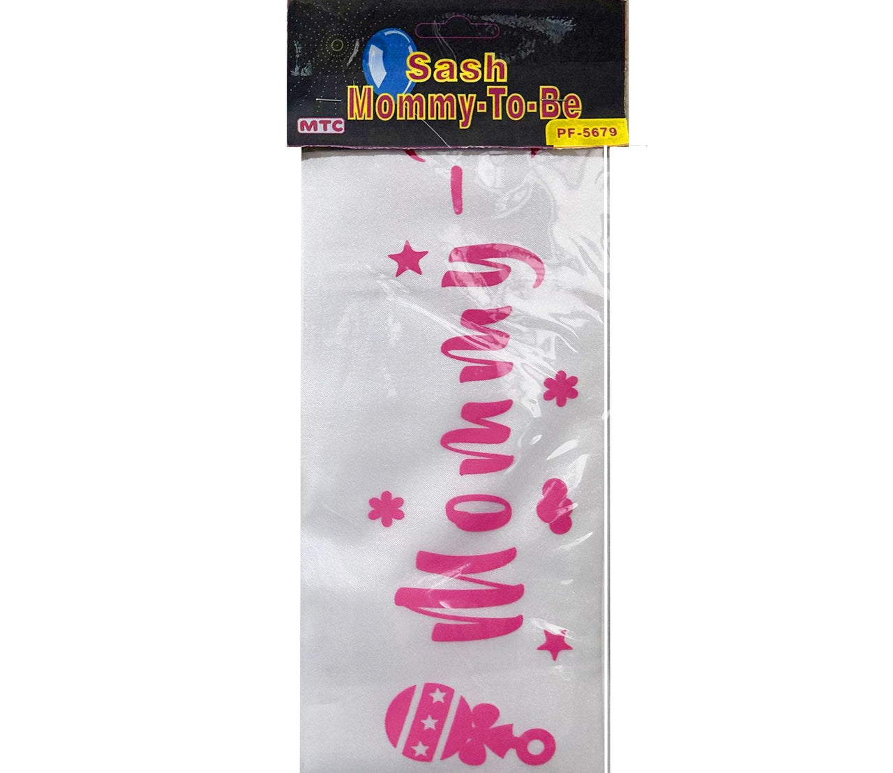 Mommy To Be Party Sash - White (24 Packs)