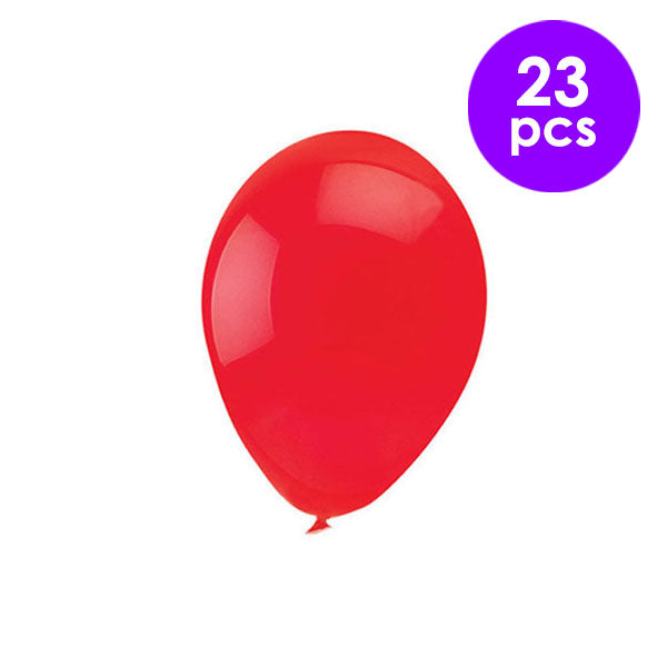23 Pcs. 5" Bright Balloons - Red (24 Packs)