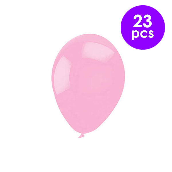 23 Pcs. 5" Bright Balloons - Pink (24 Packs)