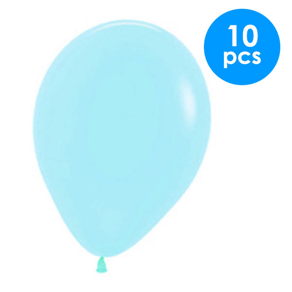 10 Pcs. 12" Pastel Balloons - Blue (24 Packs)
