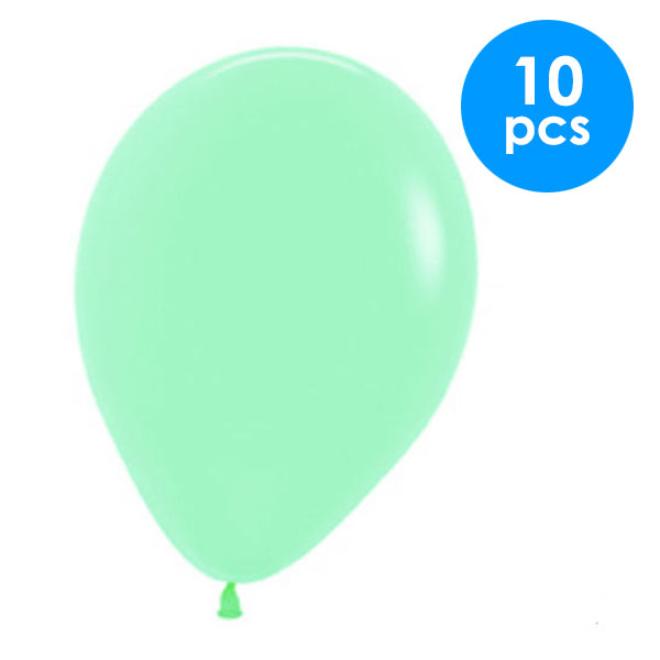 10 Pcs. 12" Pastel Balloons - Green (24 Packs)