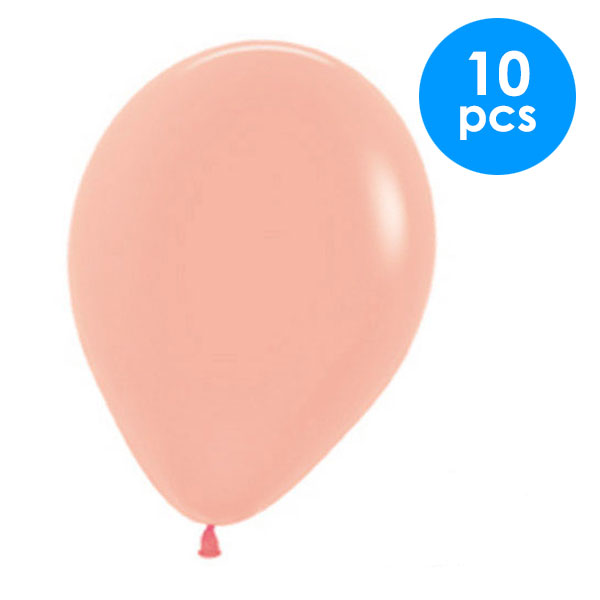 10 Pcs. 12" Pastel Balloons - Orange (24 Packs)