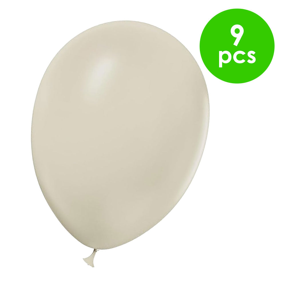 9 Pcs.  12" Antique Balloons - White (24 Packs)