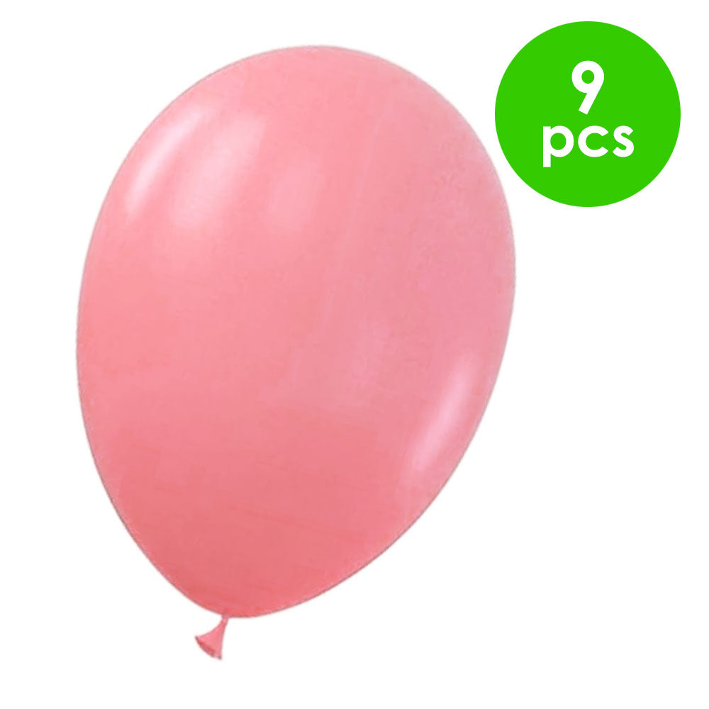 9 Pcs. 12" Antique Balloons - Pink (24 Packs)