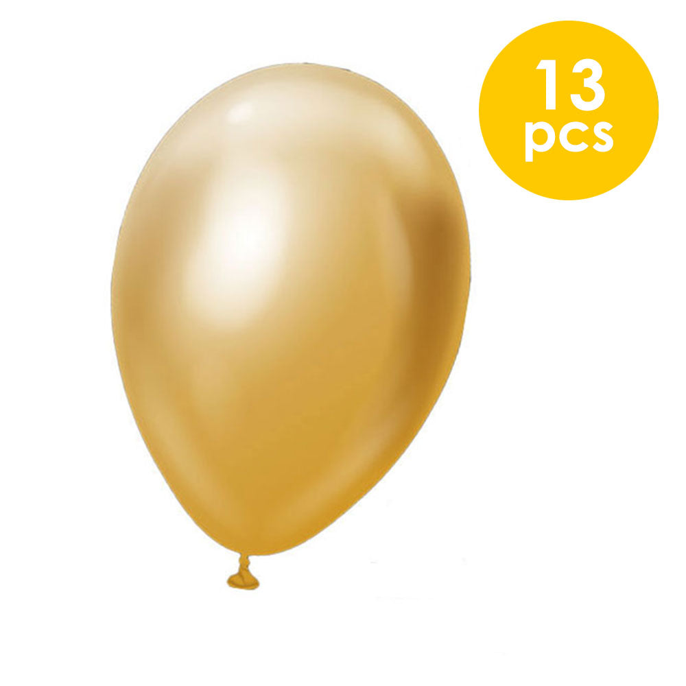 13 Pcs. 10" Pearlized Balloons - Gold (24 Packs)