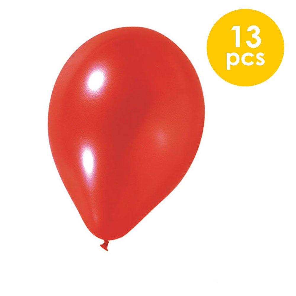 13 Pcs. 10" Pearlized Balloons - Red (24 Packs)