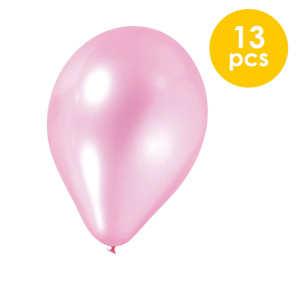 13 Pcs. 10" Pearlized Balloons - Pink (24 Packs)