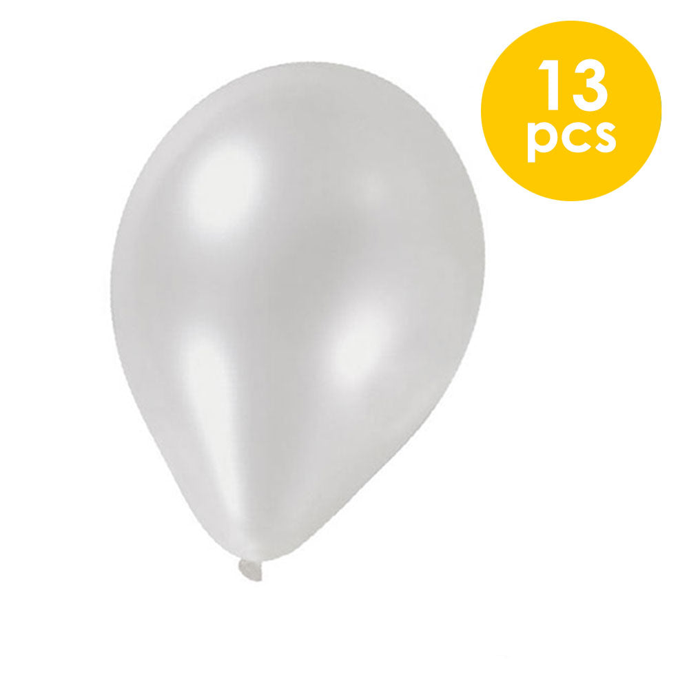 13 Pcs. 10" Pearlized Balloons - White (24 Packs)