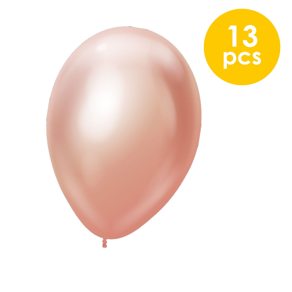 13 Pcs. 10" Pearlized Balloons - Rose Gold (24 Packs)