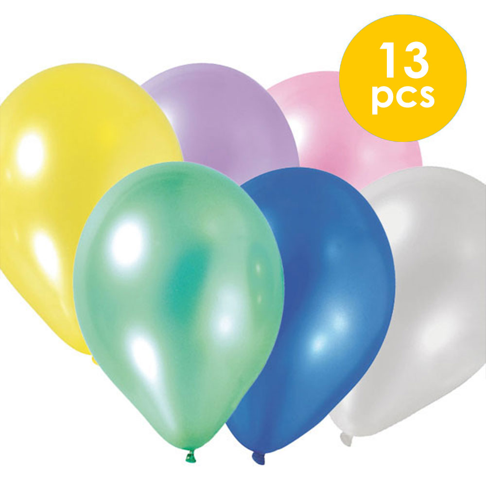 13 Pcs. 10" Pearlized Balloons - Assorted (24 Packs)