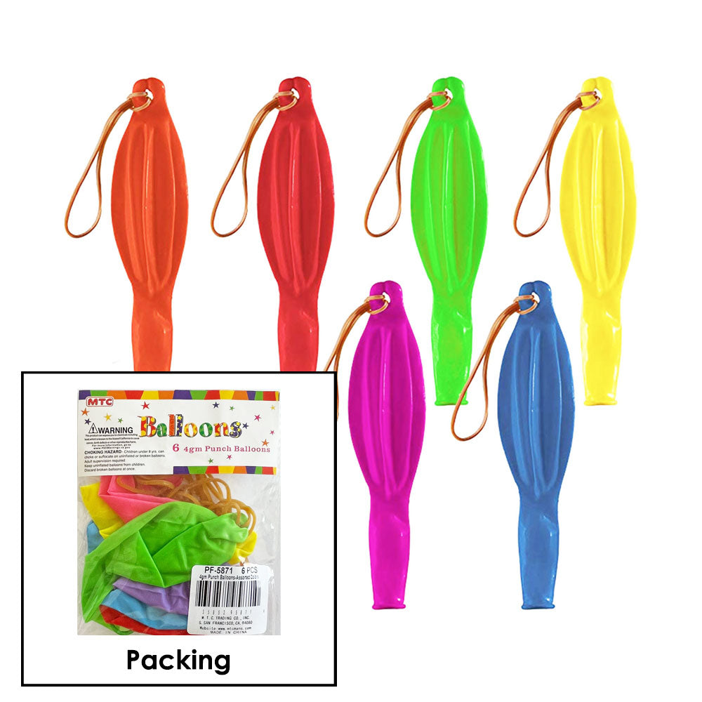6 Pcs. Punch Balls - Assorted (24 Packs)