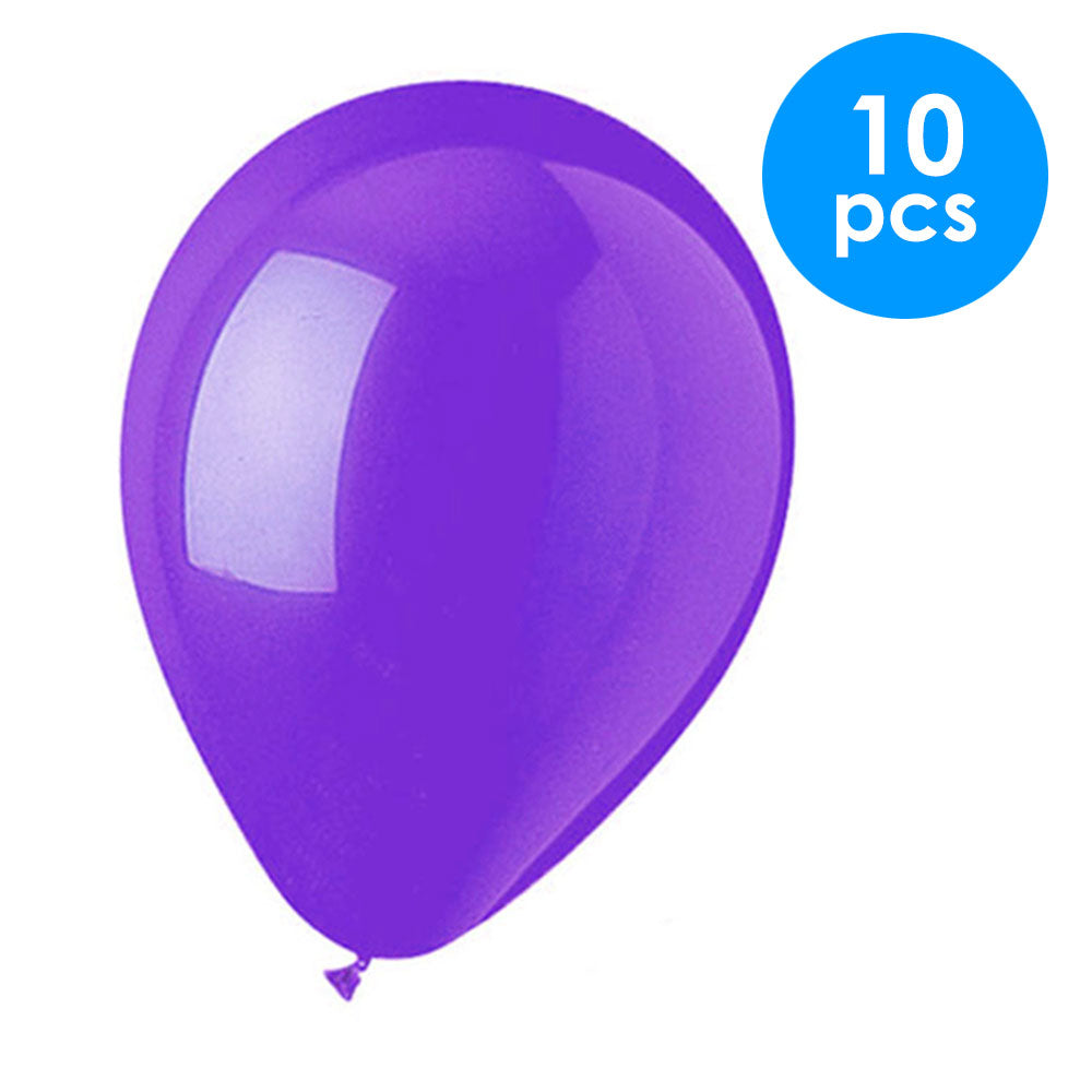 10 Pcs. 12" Balloons - Purple (24 Packs)