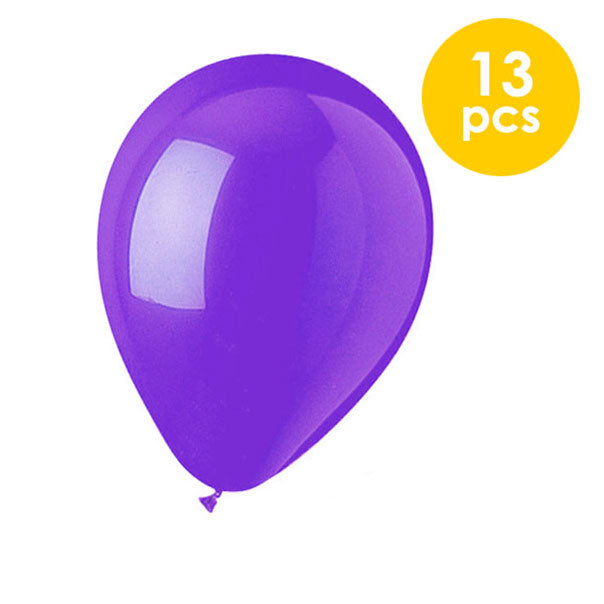 13 Pcs. 10" Balloons - Purple (24 Packs)