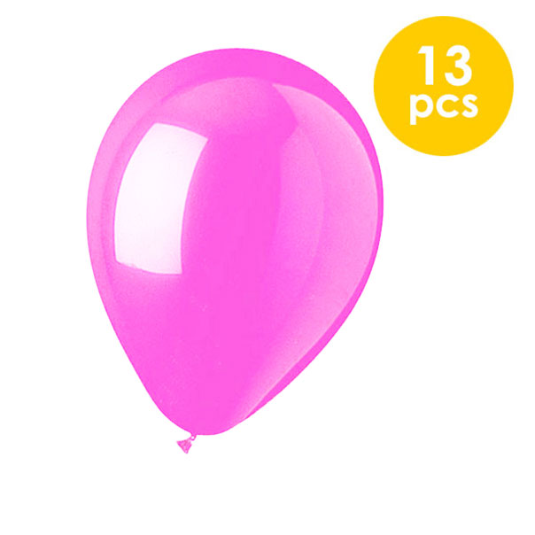 13 Pcs. 10" Balloons - Hot Pink (24 Packs)