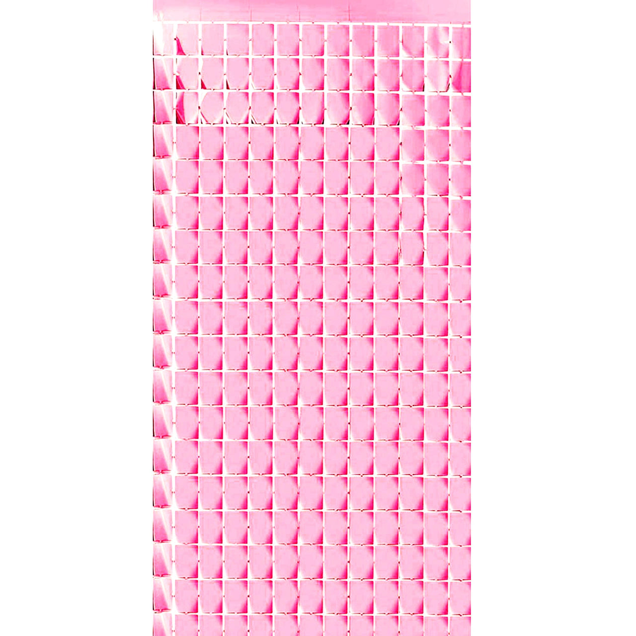 1x2m Foil Disco Curtain - Pink (24 Packs)