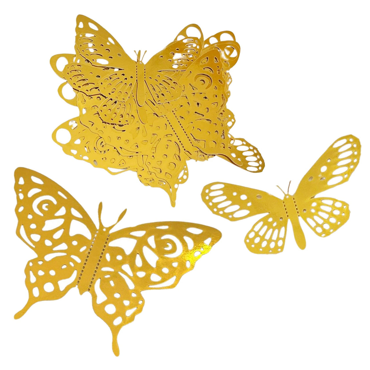 12 Pcs. 3D Butterflies - Assorted (24 Packs)