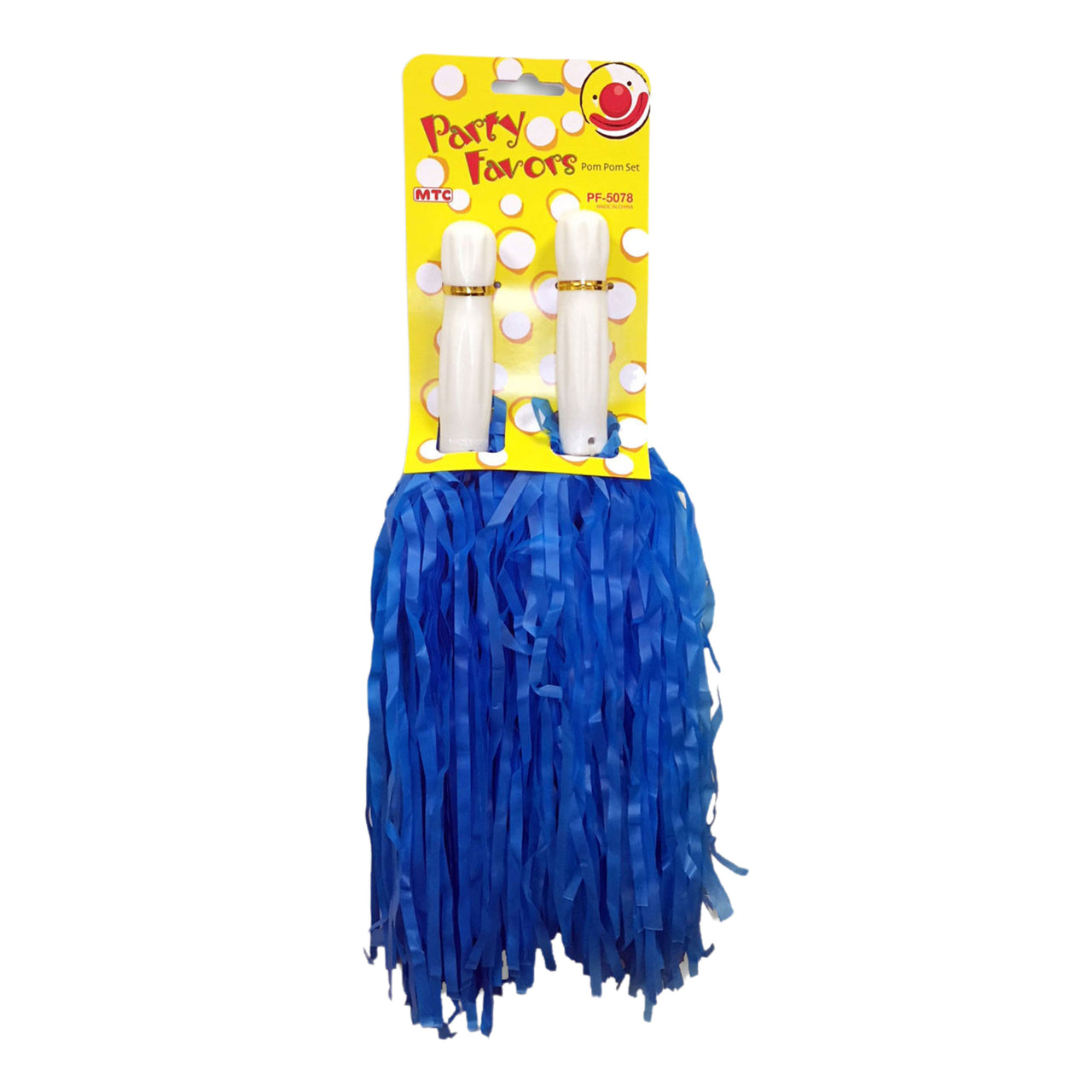 2 Pcs. 8" Pom Pom Set  - Blue (24 Packs)
